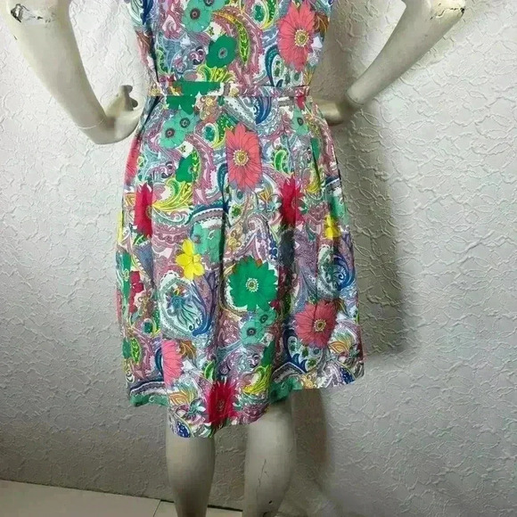 Talbots Floral Sleeveless shirt dress - Picture 5 of 10